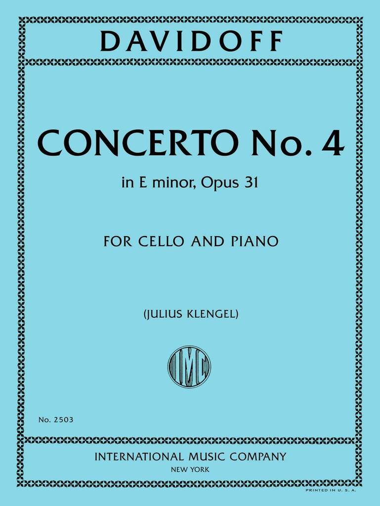 Concerto N 4 In E Minor Op 31 (Klengel)